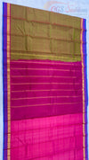 Mini Kanchi Pure Silk Saree DarkGoldenrod Color